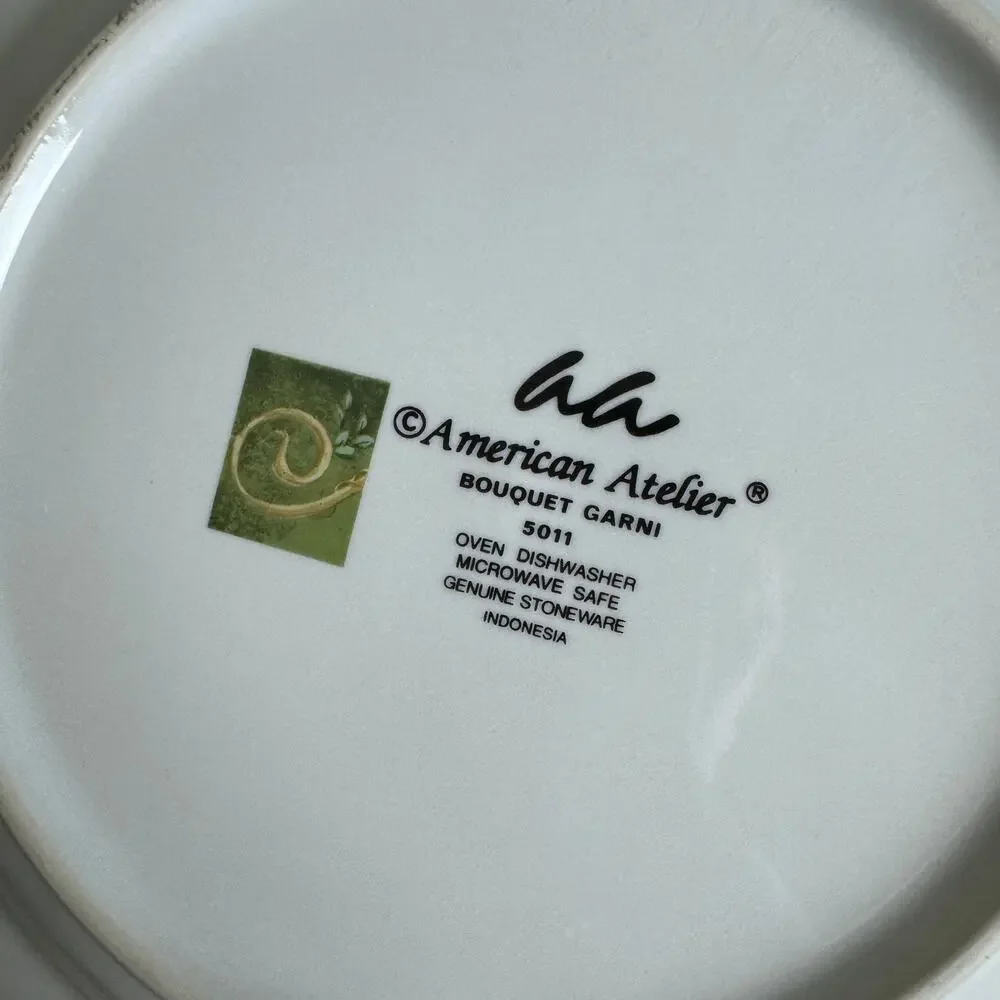 American Atelier Bouquet Garni 5011 Set of Four (4) 8.5‎ inch plates